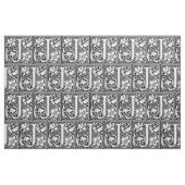 Letter J Medieval Monogram Art Nouveau Stoff (Fat Quarter (45,7 x 55,9 cm))