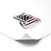 Letter J Monogram Best USA Foto Print (Ecke)