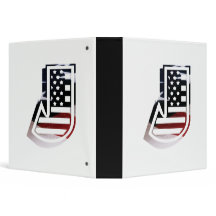 Letter J Monogram Initial USA