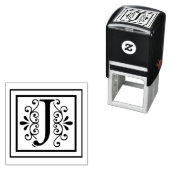 Letter J Monogram Permastempel (Beispiel)