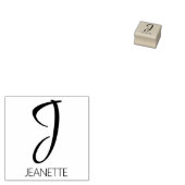 Letter J Monogram Personalisierte Gummi-Briefmarke Gummistempel (Stempel)