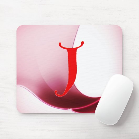 Letter J Mouse Pad Mousepad (Mit Mouse)