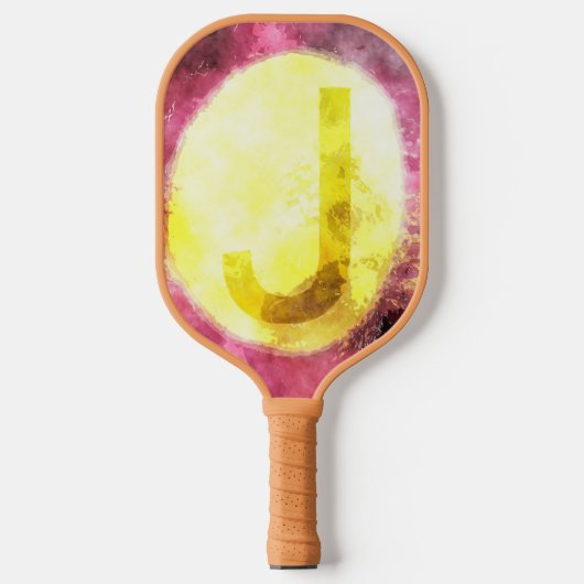 Letter J Pickleball Paddle (Vorderseite)