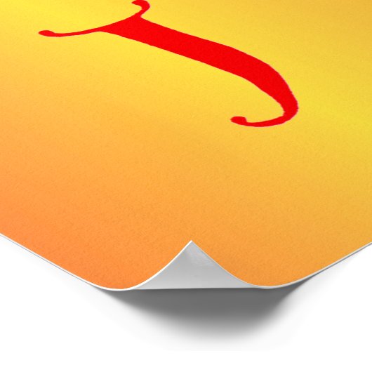 Letter J Poster (Ecke)