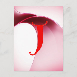 Letter J Postkarte