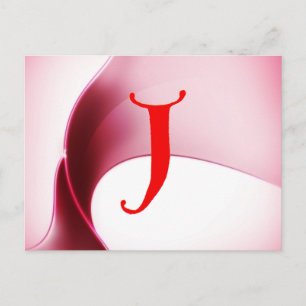Letter J Postkarte
