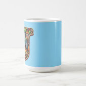 Letter J Thanksgiving style gift Kaffeetasse (Mittel)