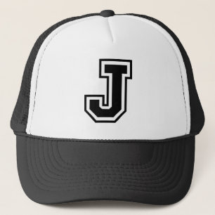 Letter "J" Trucker Hat Truckerkappe