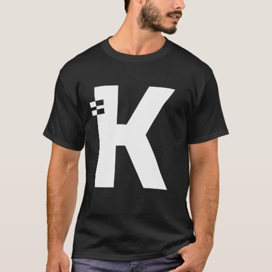 Letter K Alphabet Initial Monogram T-Shirt (Vorderseite)