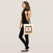 Letter K Border Bag Tragetasche (Vorderseite (Model))