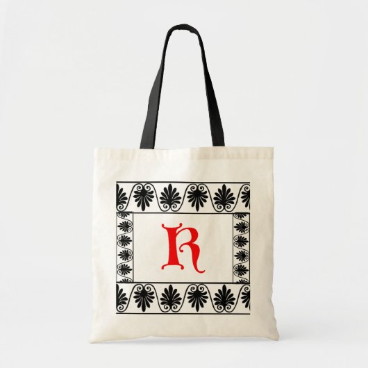 Letter K Border Bag Tragetasche (Vorne)
