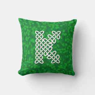 Letter K Celtic Knot Alphabet Kissen