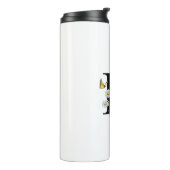 Letter K Floral Watercolor Butterfly Monogram Thermosbecher (Nach links gedreht)