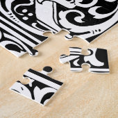 Letter K Medieval Monogram Art Nouveau Puzzle (Seite)