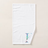 Letter K Monogram Initial Bath Gift Set (Handtuch)