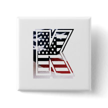 Letter K Monogram Initial USA