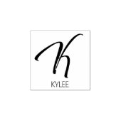 Letter K Monogram Personalisierte Gummi-Briefmarke Gummistempel (Prägung)
