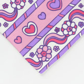 Letter K Name bedeutet Kayleigh Pink Art Decke (Ecke)