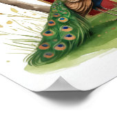 Letter K Peacock Fairy Poster - Elegant Art (Ecke)