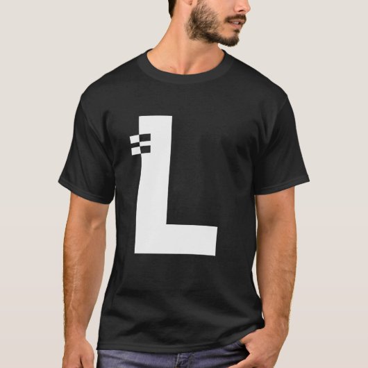 Letter L Alphabet Initial Monogram T-Shirt (Vorderseite)