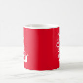 Letter L Christmas Monogram Initial Name Red Kaffeetasse (Mittel)