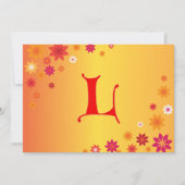 Letter L Einladung (Vorderseite)