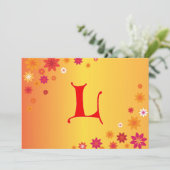 Letter L Einladung (Stehend Vorderseite)