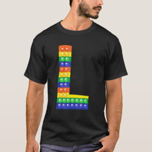 Letter L Hauptstadt Alphabet Fidget Pop Es passt a T-Shirt