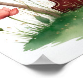 Letter L Lotus Flower Fairy Art Poster - Botanical (Ecke)