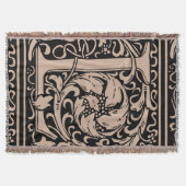 Letter L mittelalterliche Monogram Art Nouveau Decke (Vorderseite)