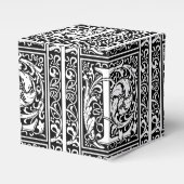 Letter L mittelalterliche Monogram Art Nouveau Geschenkschachtel (Vorderseite)