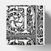 Letter L mittelalterliche Monogram Art Nouveau Geschenkschachtel (Oben)
