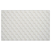 Letter L Monogram, dekorativer Text, kundenspezifi Stoff (Fat Quarter (45,7 x 55,9 cm))