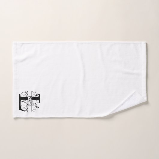 Letter L Monogram Initial Bath Gift Set (Handtuch)