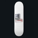 Letter L Monogram Initial USA Skateboard<br><div class="desc">Einfachheit im besten Sinne. Elegantes und raffiniertes Design. USA rot, weiß und blau Fahne Farben und ein monogramm Buchstaben auf einer amerikanischen Schrift. Der Buchstabe ist für das gesamte Alphabet verfügbar. Zeigen Sie Ihre patriotische Liebe für die USA mit diesem personalisierten Typografie-Monogramm von A bis Z. Fügen Sie Ihre eigene...</div>