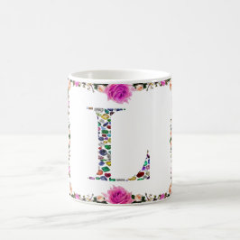 Letter L Monogram Kaffeetasse