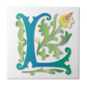 Letter L Monogram-Lilie Fliese