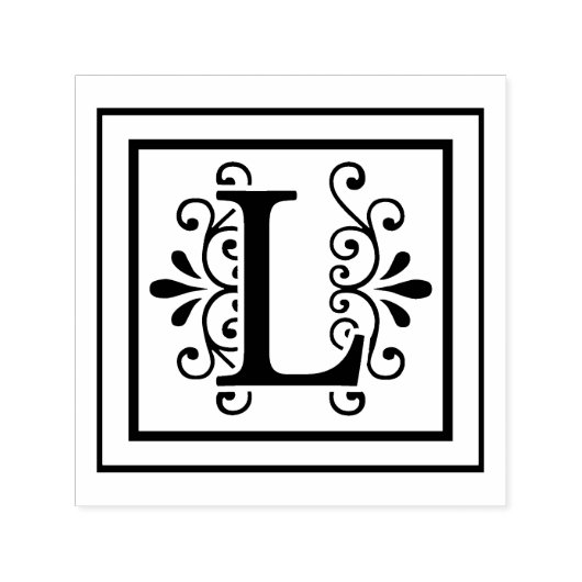 Letter L Monogram Permastempel (Design)