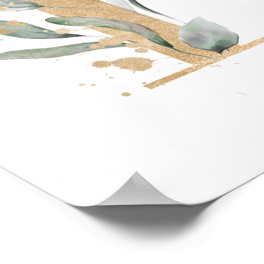 Letter L Monogram Poster (Ecke)