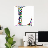 Letter L Monogram Poster (Heimbüro)