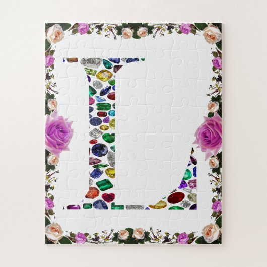 Letter L Monogram Puzzle (Vertikal)