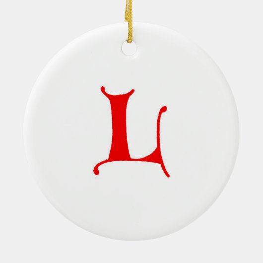 Letter L Ornament (Hinten)