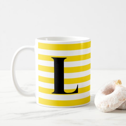 Letter L-Tasse Kaffeetasse (Mit Donut)