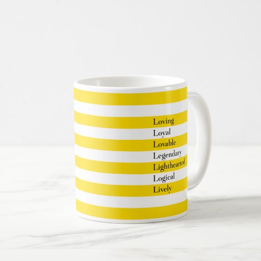 Letter L-Tasse Kaffeetasse (VorderseiteRechts)
