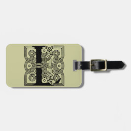 Letter L Vintag Celtic Knot Monogram Gepäckanhänger