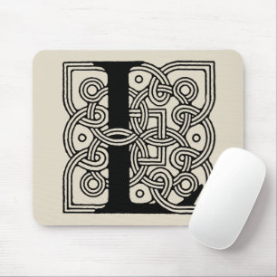 Letter L Vintag Celtic Knot Monogram Mousepad