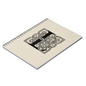 Letter L Vintag Celtic Knot Monogram Notizblock (Linke Seite)