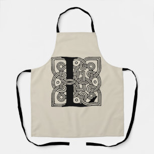Letter L Vintag Celtic Knot Monogram Schürze