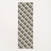 Letter L Vintag Celtic Knot Monogram Yogamatte (Vorderseite)