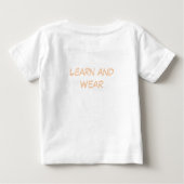 Letter M Affe Bildung Kinder T-Shirt | Großbuchsta (Rückseite)